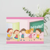 Enfants à l'école Invitations (Debout devant)