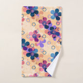 Enfants Abstraits mignon dessin animé fleurs fleur (Serviette à main)