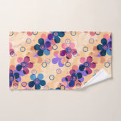 Enfants Abstraits mignon dessin animé fleurs fleur (Serviette à main)