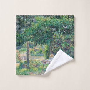 Enfants attablés dans le jardin Camille Pissarro