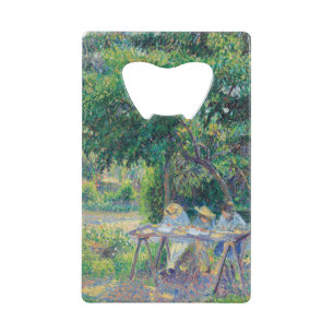 Enfants attablés dans le jardin Camille Pissarro