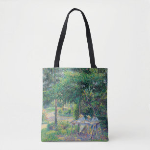 Enfants attablés dans le jardin Camille Pissarro Draagtas