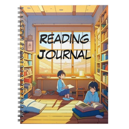 Enfants avec journal de lecture de livres de style (Devant)