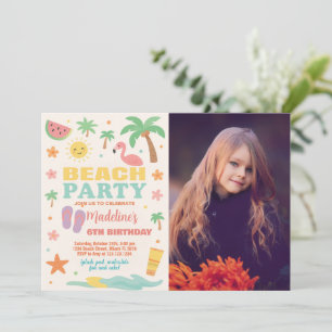Enfants Beach Bash Anniversaire Invitation & Décor