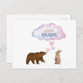 enfants carte de fin de année (Devant / Derrière)