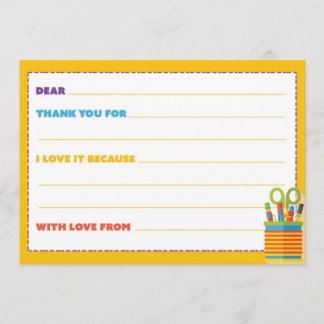 Enfants Cartes de remerciements