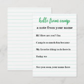 Enfants Cartes pour notes personnalisés pour le ca (Devant / Derrière)