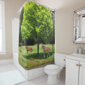 Enfants chevaux rideau de douche (En situation)