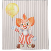Enfants Clown avec rideau de douche à cheveux oran (Devant)