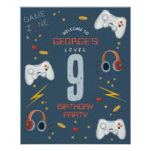 Enfants Cool Jeu Anniversaire Affiche de bienvenue (Devant)