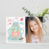 Enfants Cuisine Anniversaire Invitation Cuisine Cu (Debout devant)