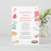 Enfants Cuisine Anniversaire Invitation Cuisine Cu (Debout devant)