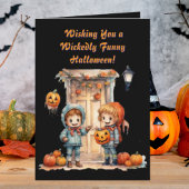 Enfants Cute Funny photo moderne cartes d'Hallowee