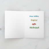 Enfants Cute-O-Meter Funny 4e anniversaire Carte d (Intérieur)