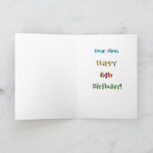 Enfants Cute-O-Meter Funny 6e carte de voeux anniv (Intérieur)