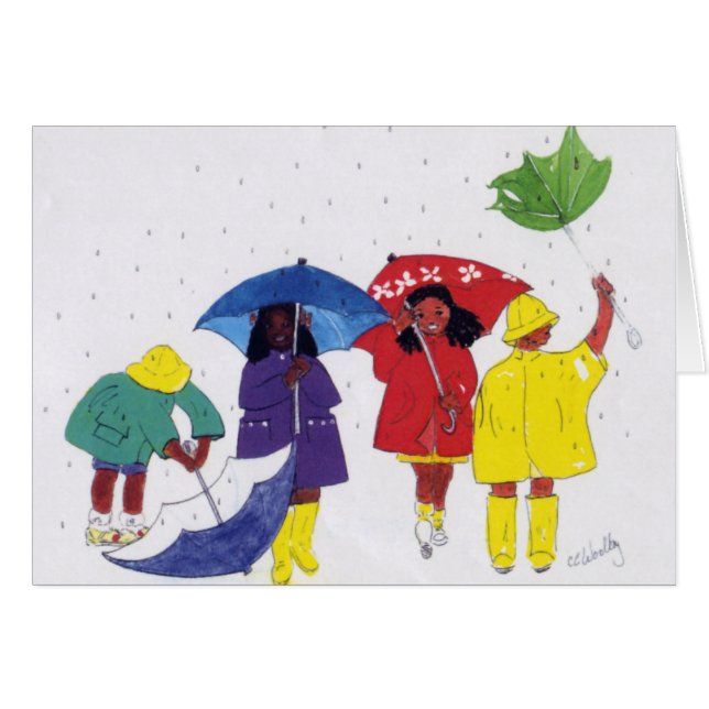 Enfants de jour pluvieux (Devant horizontal)