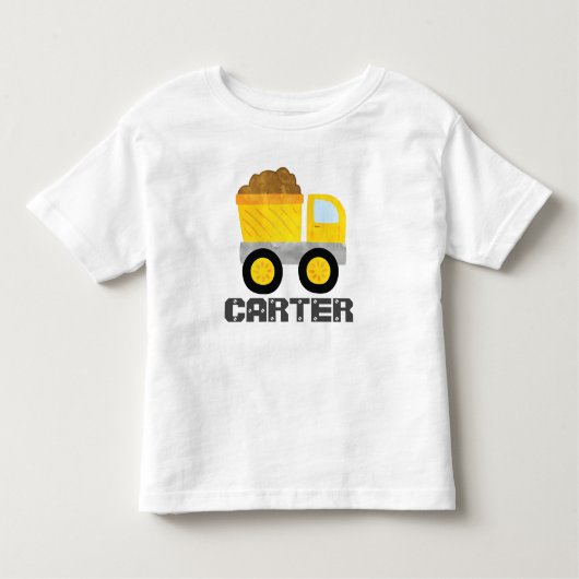 Enfants de T-shirt de camion à benne basculante de (Devant)