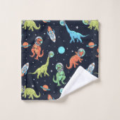 Enfants Dinosaur Astronaut Motif (Gant de toilette)
