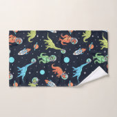 Enfants Dinosaur Astronaut Motif (Serviette à main)