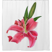 Enfants Douche rideau rose Lily Floral (Devant)