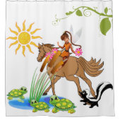 Enfants Douche rideau tortue fée Skunk (Devant)