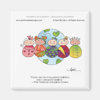 ENFANTS DU MONDE Magnet par April McCallum