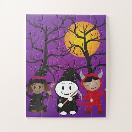 Enfants en costume Halloween Puzzle (Vertical)