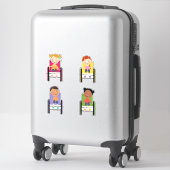 Enfants en fauteuil roulant Stickers 1 (Sur valise)