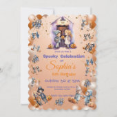 Enfants en Halloween Thème Invitation pour Enfants (Devant)