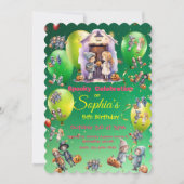 Enfants en Halloween Thème Invitation pour Enfants (Devant)