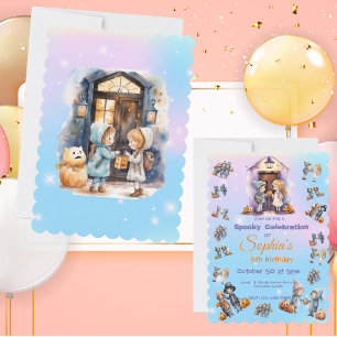 Enfants en Halloween Thème Invitation pour Enfants