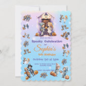 Enfants en Halloween Thème Invitation pour Enfants (Devant)