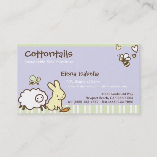 Enfants et carte de famille avec les animaux (Devant)