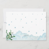 Enfants faisant des sports d'hiver Invitation (Dos)