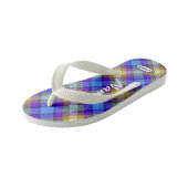 Enfants Fille en tongs plaid HAMbWG Flip Flops (Incliné)