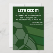 Enfants Football Anniversaire Fête Invitation pers (Dos)