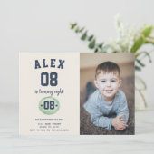 Enfants Football Anniversaire Invitation avec phot (Debout devant)