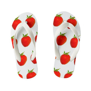 Enfants Fraises colorées Rouge 4Liz paire de tongs