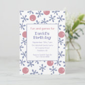 Enfants Fun Jacks Jeu Anniversaire Invitation (Debout devant)
