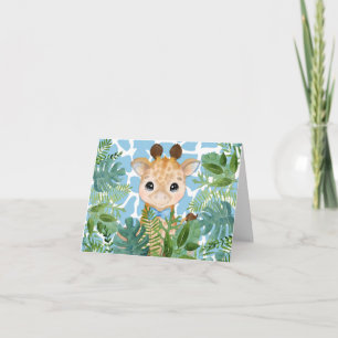 Enfants Girafe de la Jungle Bleue avec un Nœud Pap
