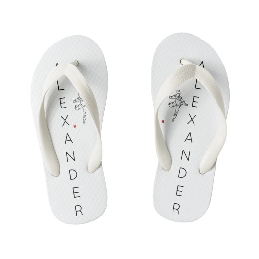 Enfants Gougounes TONGS TAEKWONDO DWICHAGI back kick 02 (Semelle)