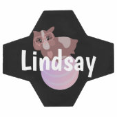 Enfants Guinéen Cochon Monogramme Nom du ballon de (Plat)