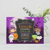 Enfants Halloween Invitation Anniversaire, Costume (Debout devant)