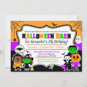 Enfants Halloween invitation anniversaire Costume (Devant)