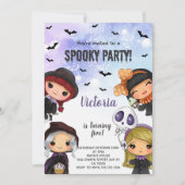 Enfants Halloween Invitations Anniversaire (Devant)