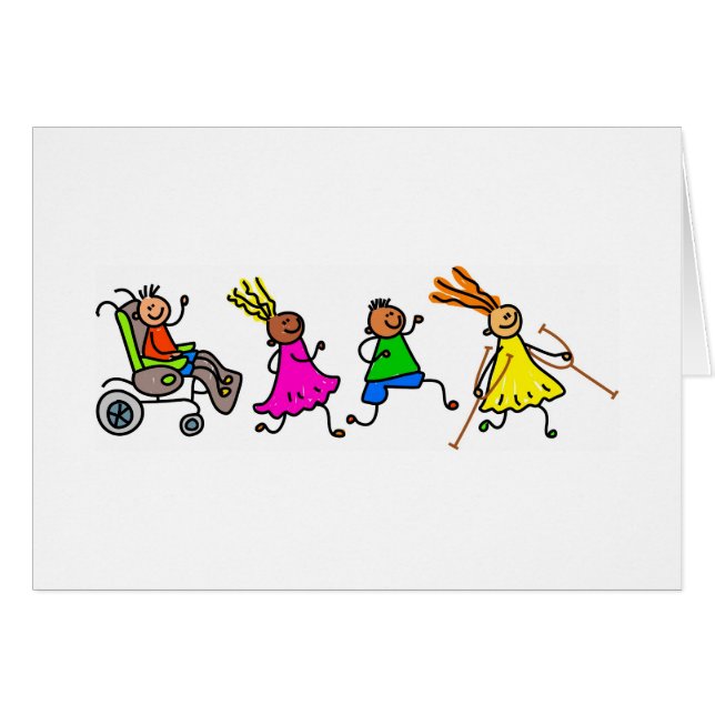 Enfants handicapés (Devant horizontal)