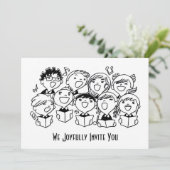 Enfants heureusement chanteurs invitation l (Debout devant)