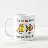 Enfants heureux alphabet et tasse d'animaux (Gauche)