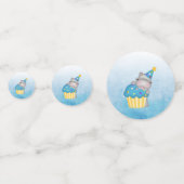 Enfants Hippo Anniversaire Table Confetti