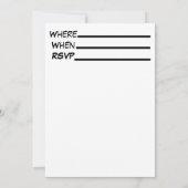 Enfants Invitation Anniversaire Superhéros Assembl (Dos)